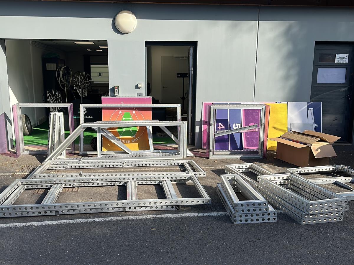 Détail d'une structure aluminium
